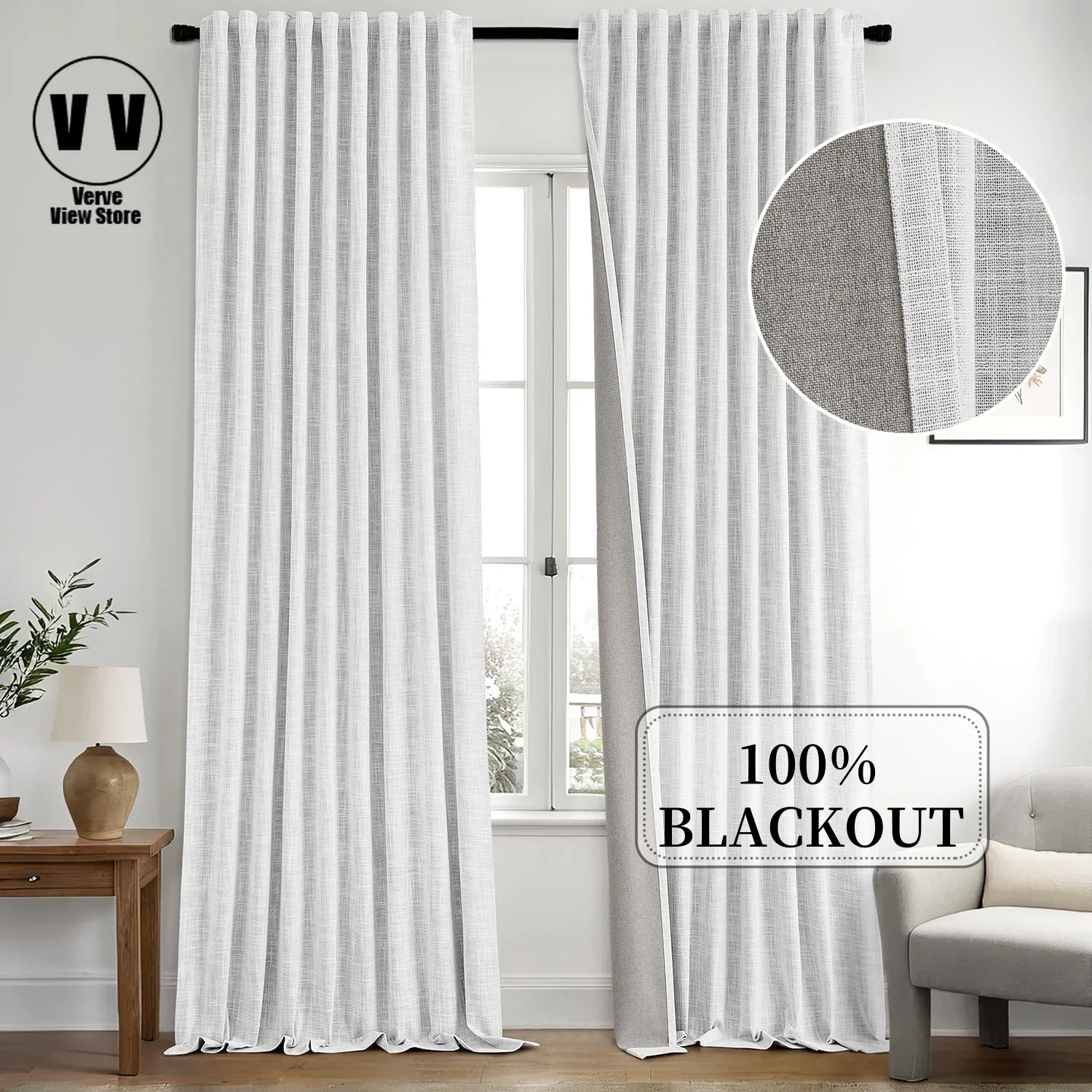 

Высота 310 см, выполненные на заказ 100% затемняющие шторы для гостиной, занавески из искусственного льна, шторы для спальни, шторы