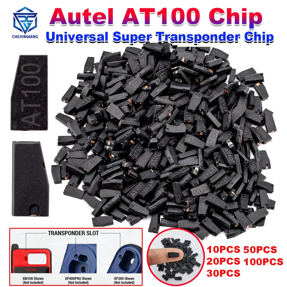 

Чип супертранспондера AUTEL AT100 работает с инструментом программирования ключей KM100 KM100E IM508 IM508S IM608 PRO II Autel для XP200 XP400PR