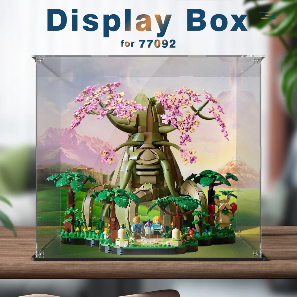 

Витрина для lego 7992, витрина для Great Deku Tree, строительный блок, пылезащитная прозрачная витрина, ящик для хранения игрушечных кирпичей