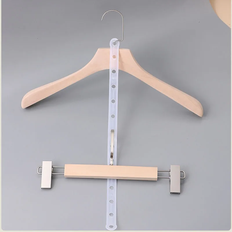 48cm Transparent Hanger Connectors for Fashion Stores Coats Pant Hangers Extention Loops Stripes  40pcs/Lot
