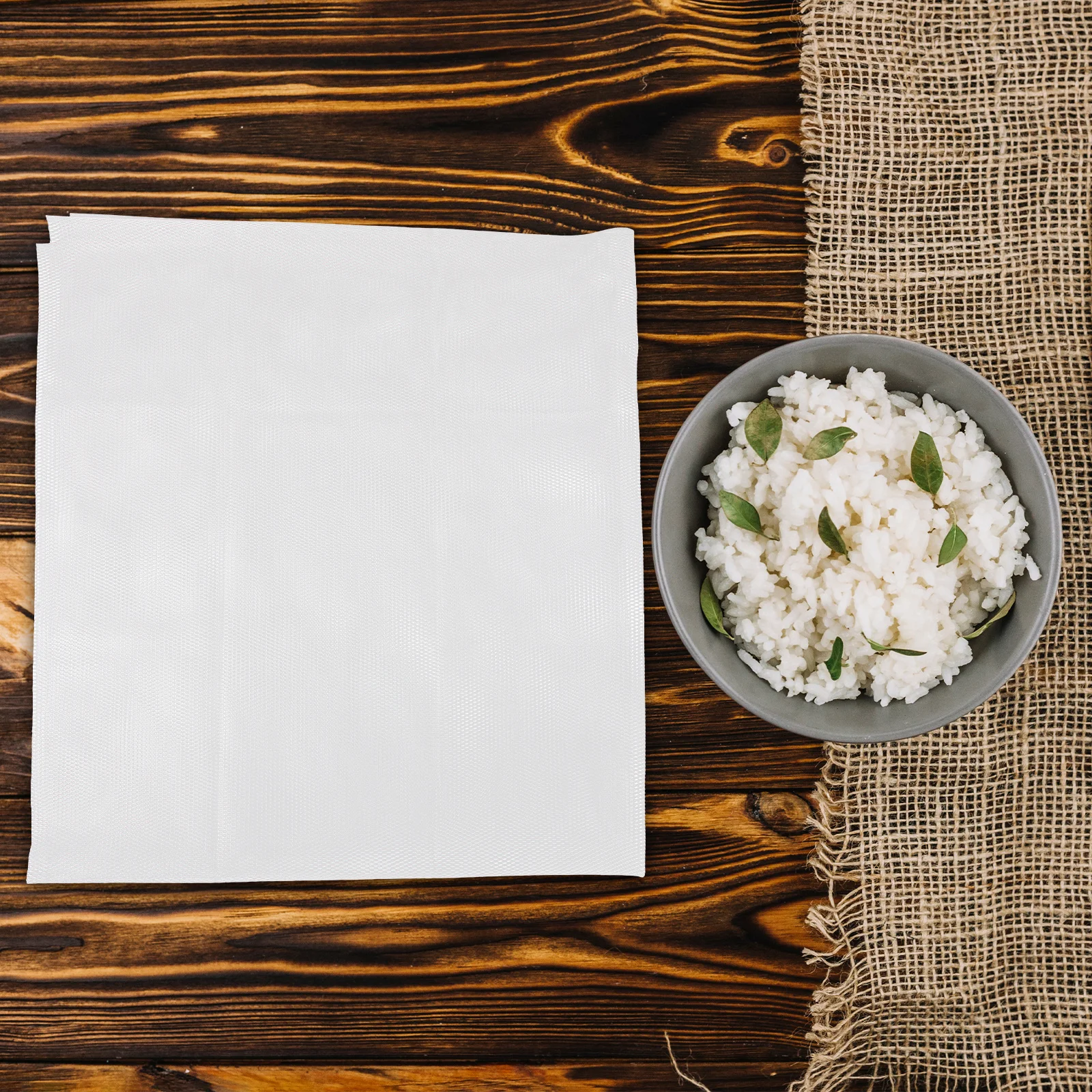 Servilleta para cocinar arroz y Sushi, revestimiento antiadherente de malla fina para vaporizador, red reutilizable para olla arrocera, estera de cocina a vapor