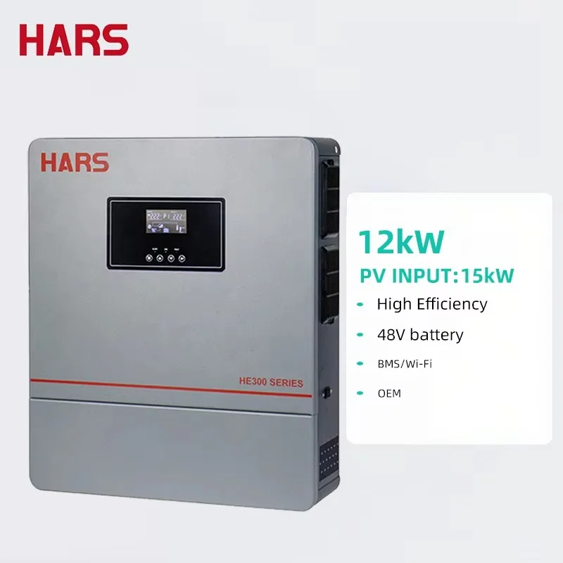 HARS 3600W Hybrid Solar Inverter 100A MPPT Solar Charger Controller 24v Battery Max PV 5000W Support WIFI