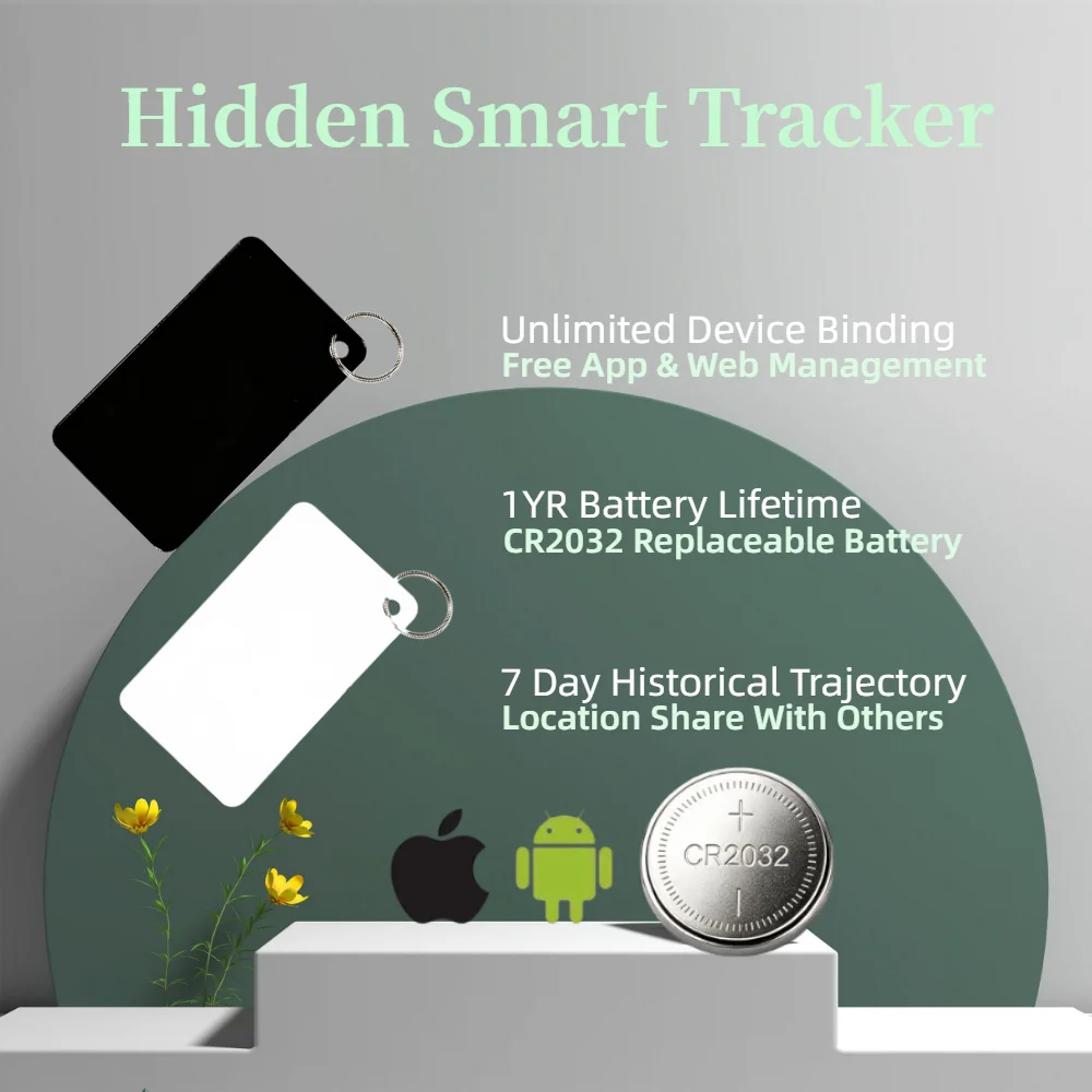Waterproof Precision Positioning Smart Anti-Lost Tag Mini Item Locator Two-Way Loss Alarm Device For Travel Bags Pets Keys Old P