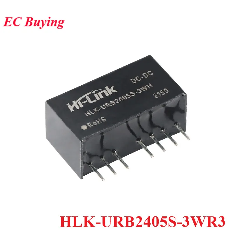 DC-DC 24V to 5V 24V 3W Isolated Switching Power Supply Module DC DC Short Circuit Protection HLK-URB2405S-3WR3 HLK-URB2424S-3WR3