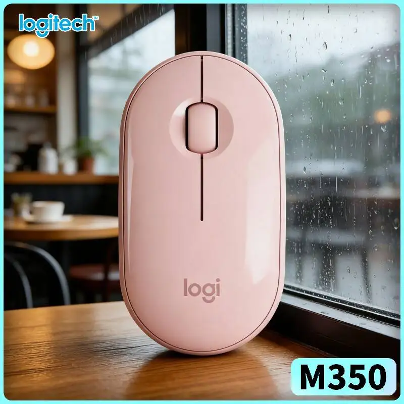 Logitech M350 Wireless Office Mouse - Quiet Scroll, 10m Range, Bluetooth Low Energy, 18-Month Battery, Daily Work Study Ready