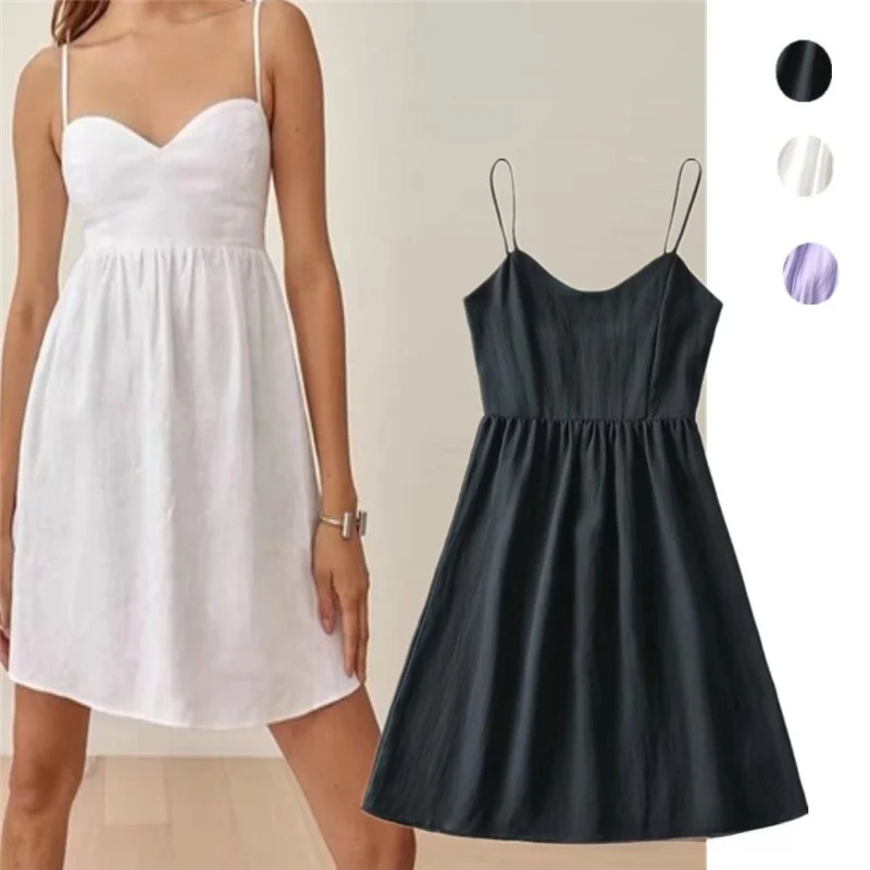 Vintage High Waist Color Schlankheitsball A-Linie Ort Rock für junge Mädchen Urlaubskleidung Street Sle Einteiler Dr