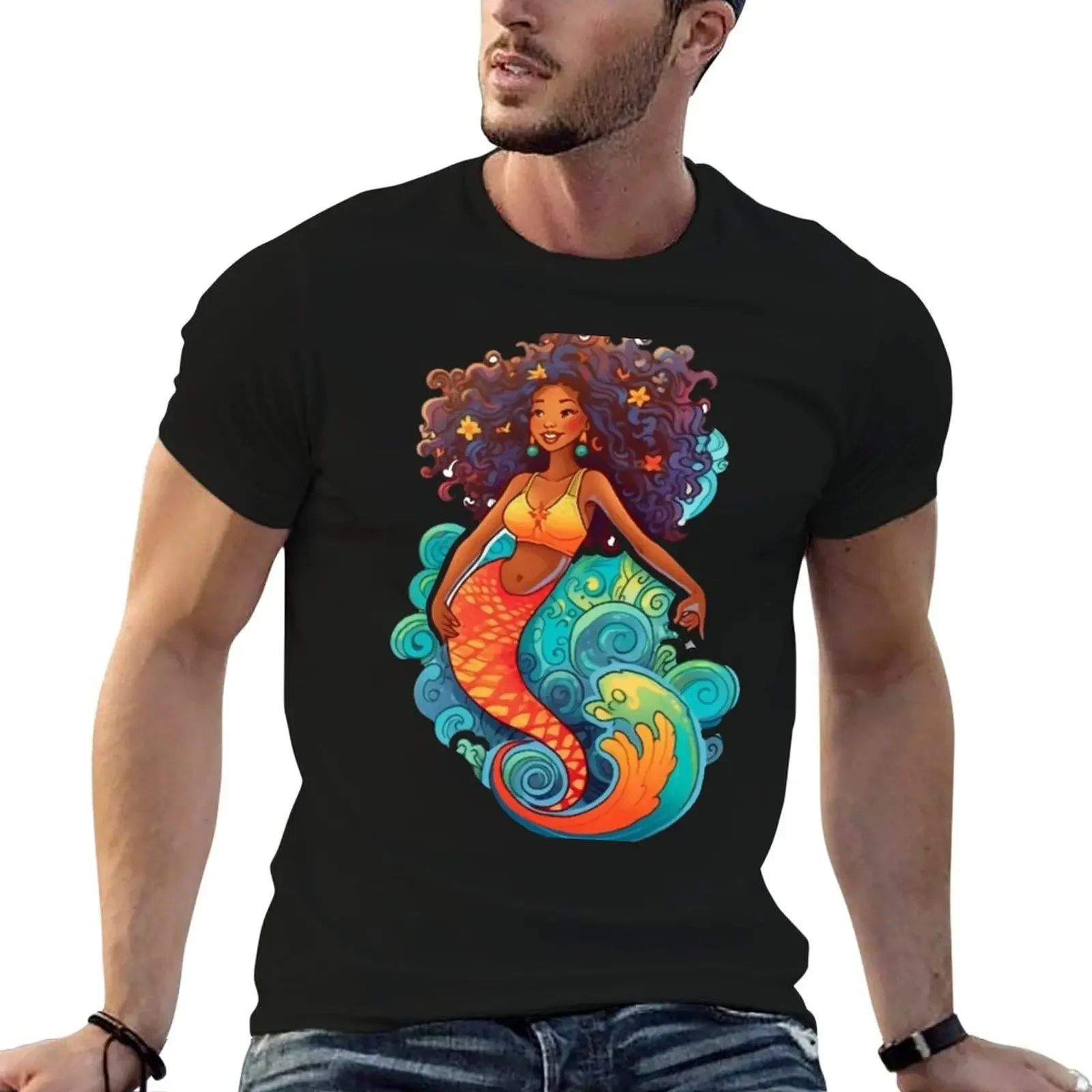 Mystical Mermaid T-Shirt anime figures summer top mens shirts graphic tee