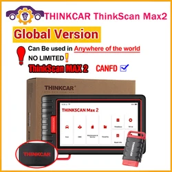 THINKCAR ThinkScan Max 2 obd2 Diagnostic Tool Full system Support CANFD For GM 2023 AF DPF IMMO 28 Reset ECU Coding OBD2 Scanner