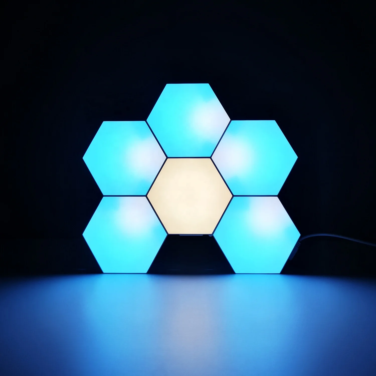 App controlled Northern Color Smart Device Luminous Room Decoration Led Hexagon Light Modular