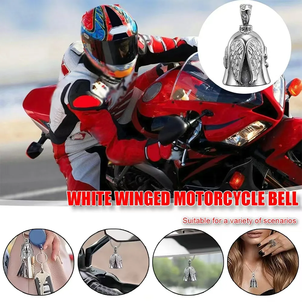 

Riding Bell Angel Guardian Biker Riding Bell Portable Motorcycle Accessories For Biker Riders Motorcycle Bicycle Valentine Gift