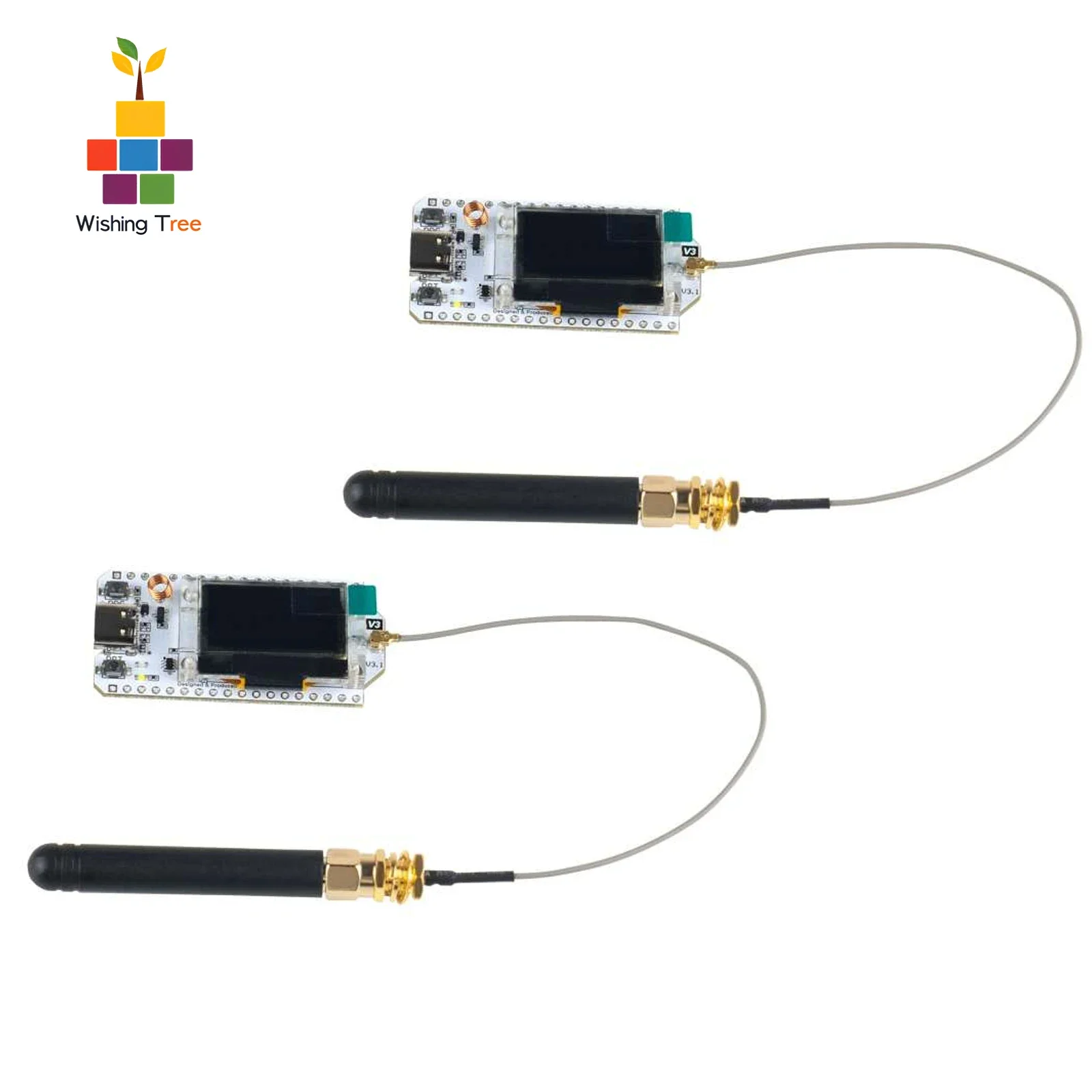 

2Set Heltec LoRa 32 V3 Node Development Kit with SX1262 Chip 0.96" OLED WiFi/BLE/LoRa Tri-Band for IoT/Meshtastic Projects