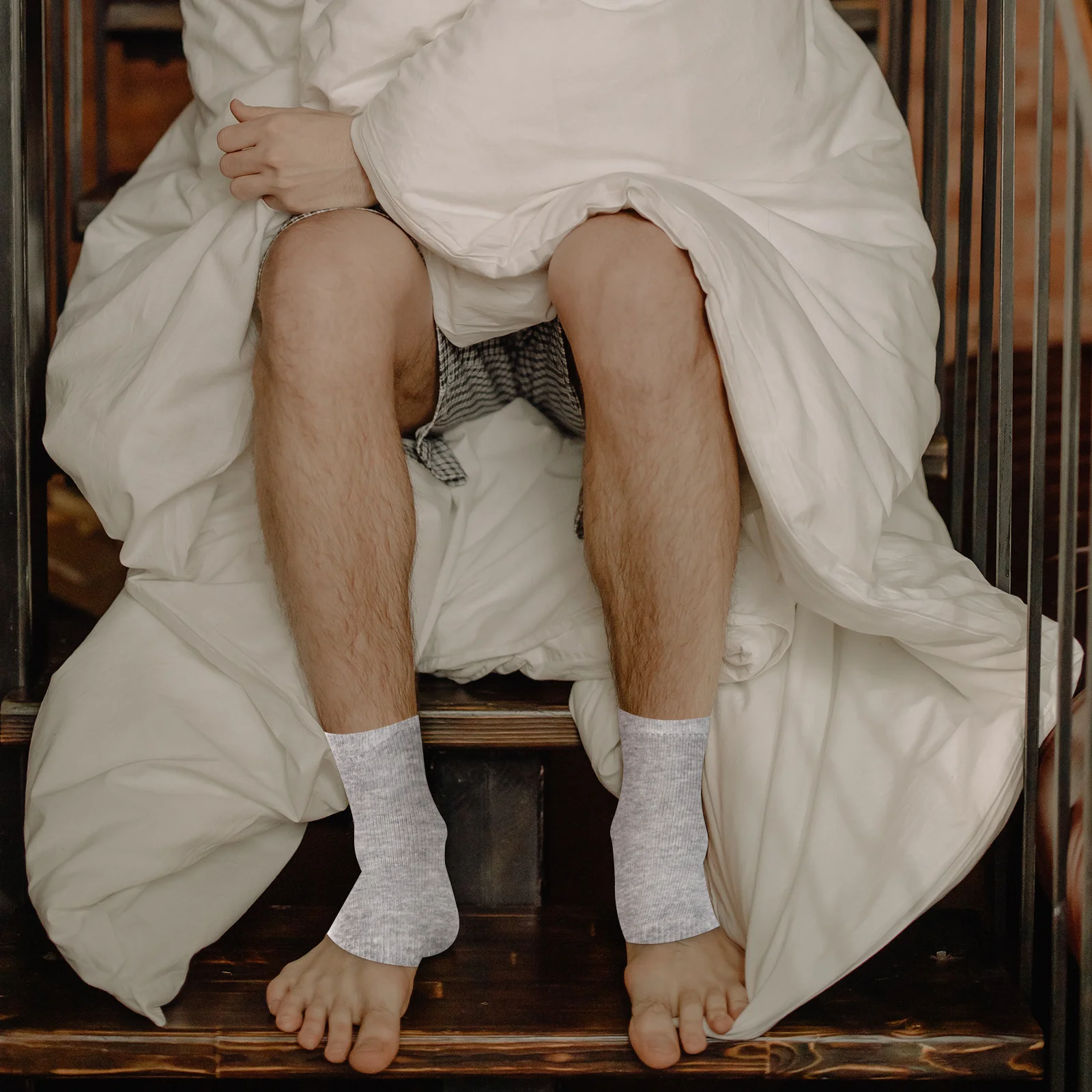 2Pairs جل الكاحل الجوارب ترطيب كعب حامي لينة القطن مكافحة الكراك الجوارب ليلة العناية بالقدم ترطيب كعب حامي