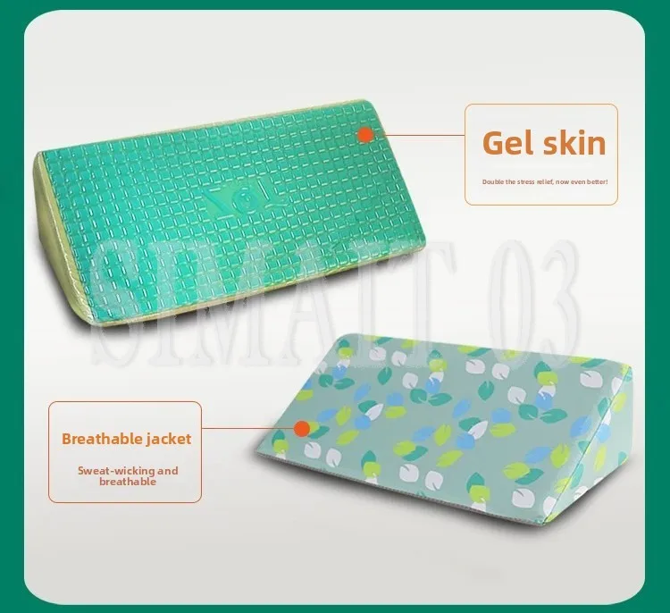 Breathable Wedge Pillow for Bedridden Elderly, Medical Turning Pillow Anti-Bedsore Cushion Patient Care Side Support Pad