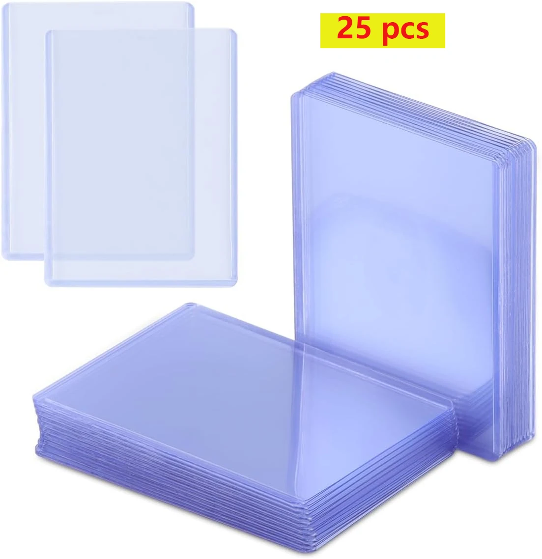25/50/100 Count Card Sleeve for Cards, 3'x4' Baseball Card Sleeve Hard Plastic Card Protector for Game Trading Cards, Sports Car