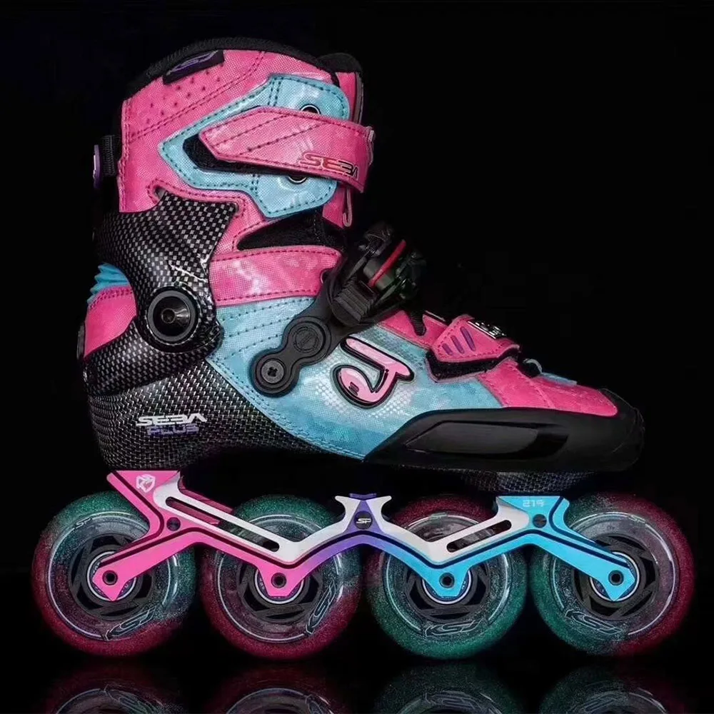 Inline Skates Carbon Fiber Skate 100% Original 2023 SEBA KSJ-J Junior Star Sky Child Roller Skating Shoes Slalom Sliding Patines