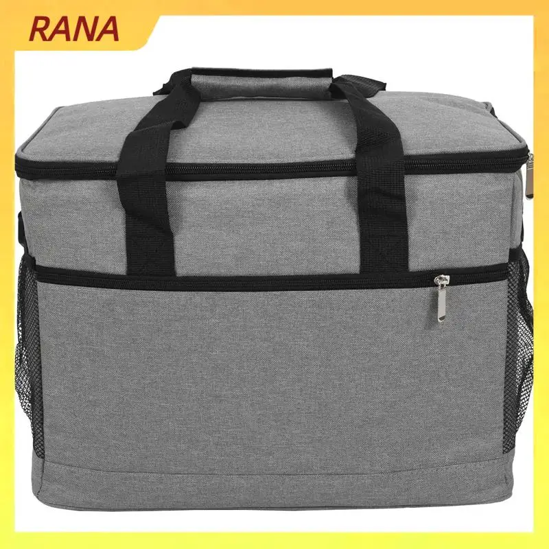 صناديق RANA الرائعة للأغذية، حقيبة تبريد للنزهات قابلة للطي سعة 33 لترًا، حقيبة يد كبيرة محمولة للنزهة/السفر/المكتب