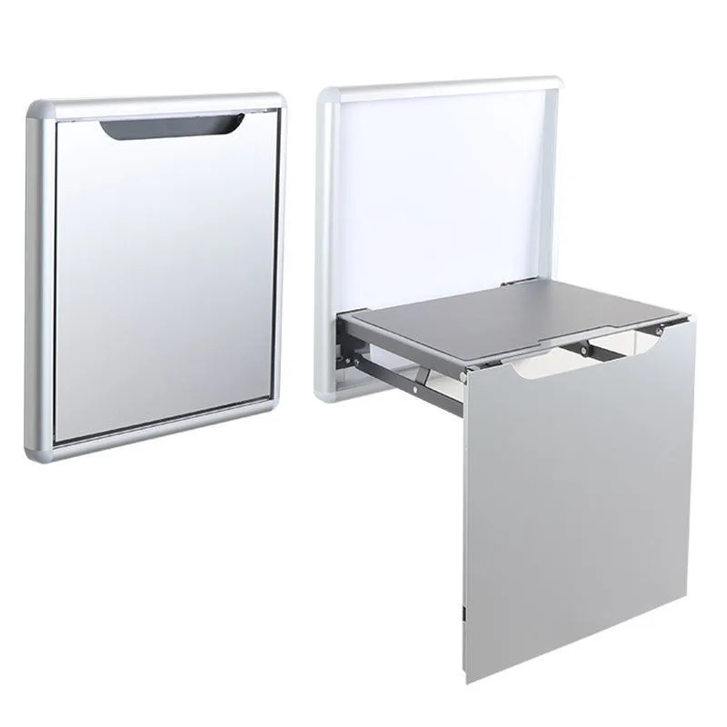 

Folding chair hidden shoe changing stool simple wall-mounted entrance entrance shoe stool invisible lightweight folding