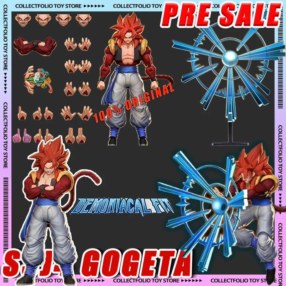 

Demoniacal Fit SSJ4 Gogeta Dragon Ball GT Action Figure 3.0 Super Saiyan 4 Gogeta Figurine SHF SSJ4 Gogeta Figure Model Toy