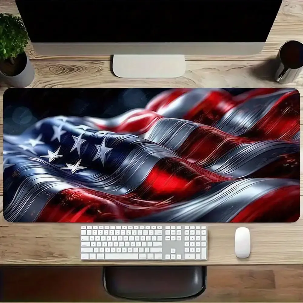 Mouse Pad, American Wallpaper, Keyboard Game Accessories, Durable And Thick Surface, Precise Control, Stable And Comfortable, Full Coverage Of Keyboard And Mouse, Suitable E-Sports, Office Computers, Laptops, Birthday Gifts