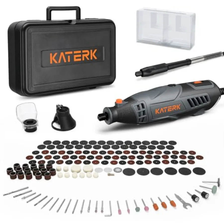 

Профессиональный набор роторных инструментов с гибким валом, 155 насадок, 35000 об/мин, высокопроизводительный многофункциональный набор для резьбы по дереву