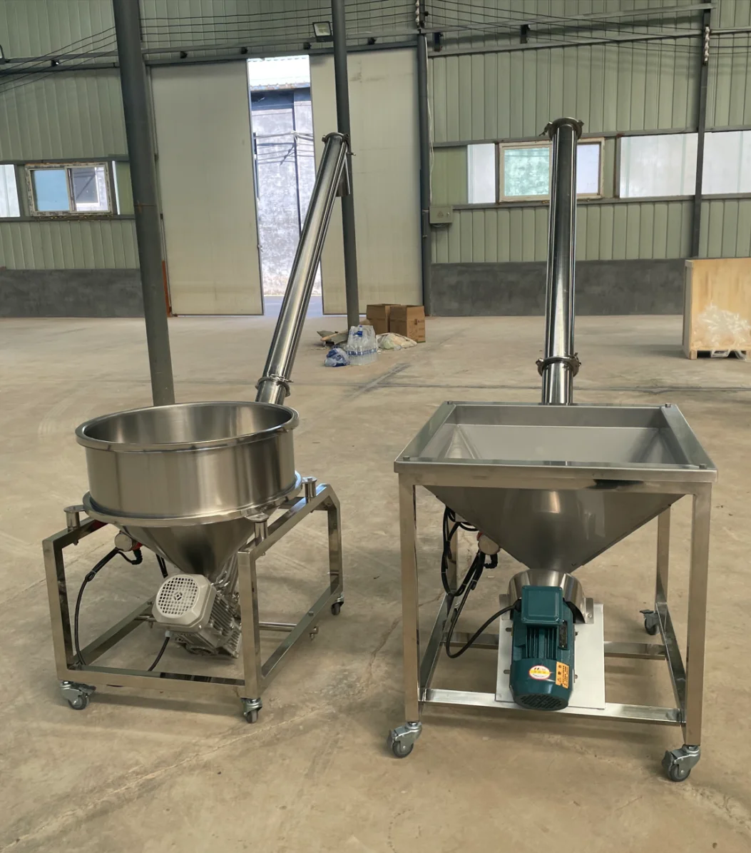 Food Grade Screw Conveyor Stainless Steel Screw Feeder Conveyor for Feed Mill Grain Powder Material Handling