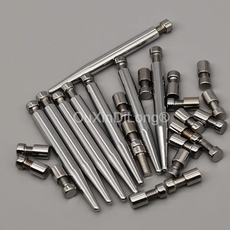 

ГОРЯЧИЕ 200 шт., твердые рекламные гвозди, винты для бочонков, акриловые зажимы для рекламных щитов, гвозди для фоторамки, гвозди для вывесок, стеклянные стойки, булавки