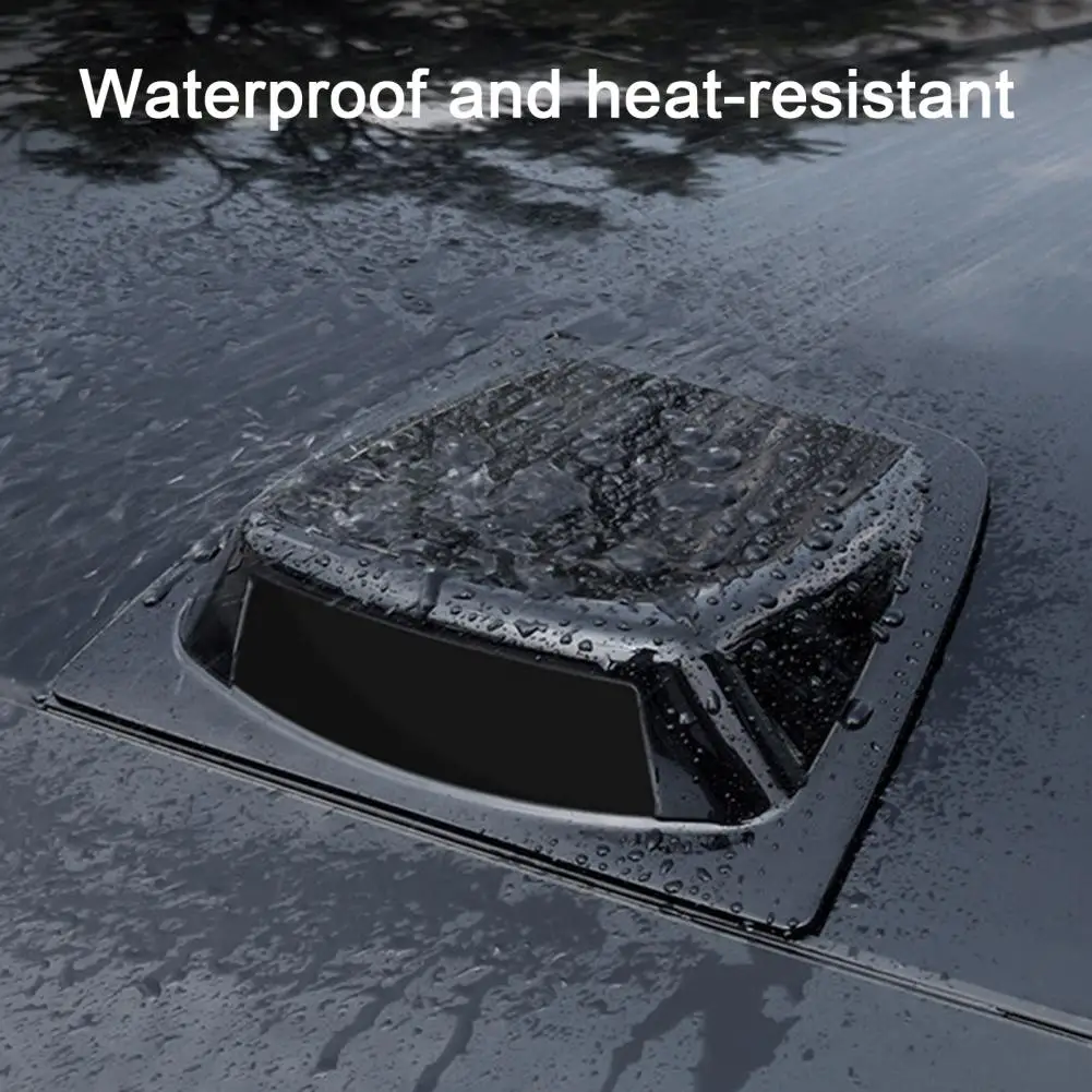 Car Roof Lidar Cover, Fake Air Vent Decoration Black Radar Shell Cap, Automotive Vent Cover Decal Car Exterior Styling Accessory