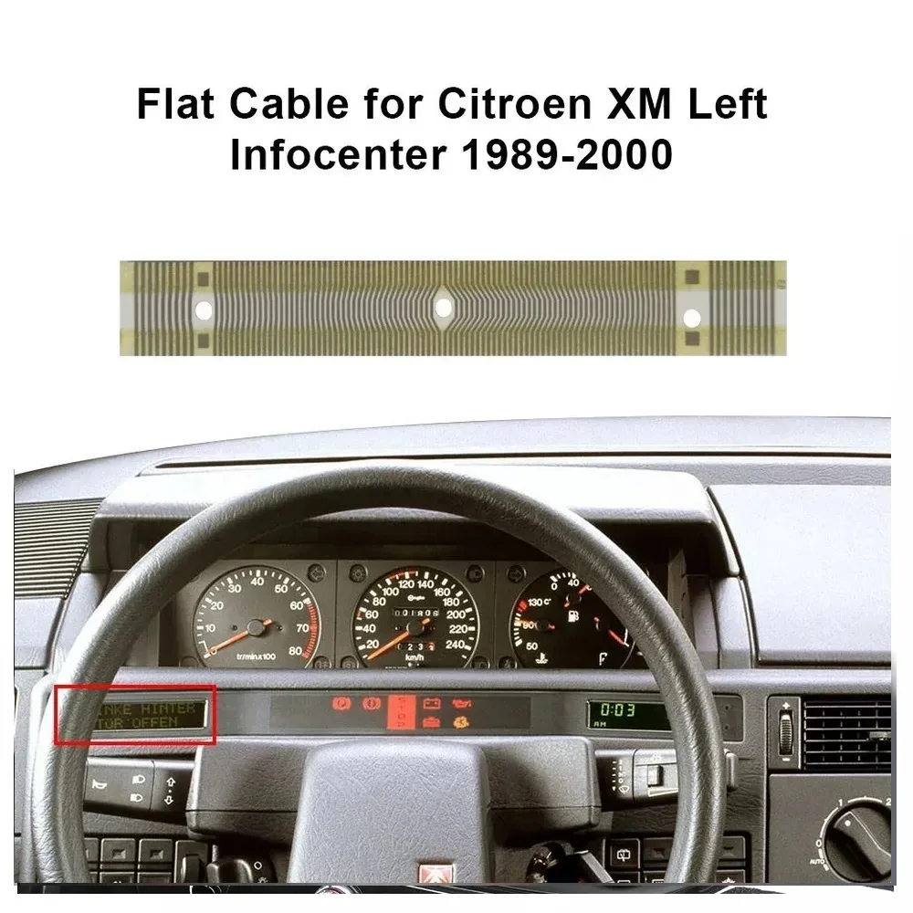 Flat Ribbon cable LCD connector for Citroen XM left info display infocenter