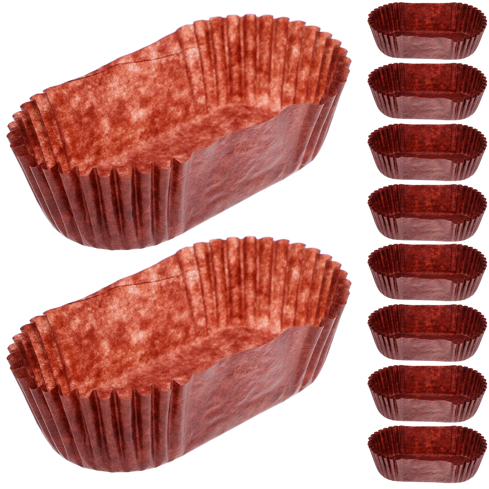 

Paper Baking Cup Boat Shape Cups Oval Cake Coffee Tray Bread Grease Proof Cupcake Liners Mug