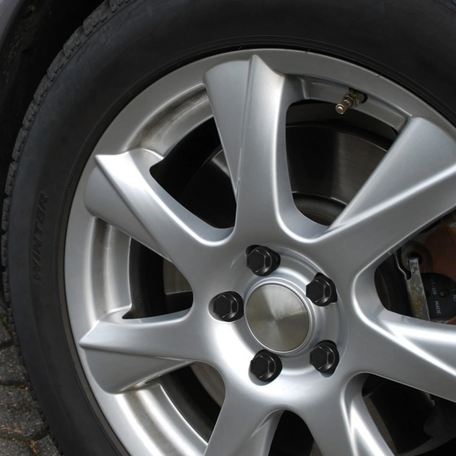 

10Pcs Car Wheel Lug Nut Covers Plastic Lug Nut Caps Rust Protection Dust Covers for Car Wheels Stylish Exterior Accessories