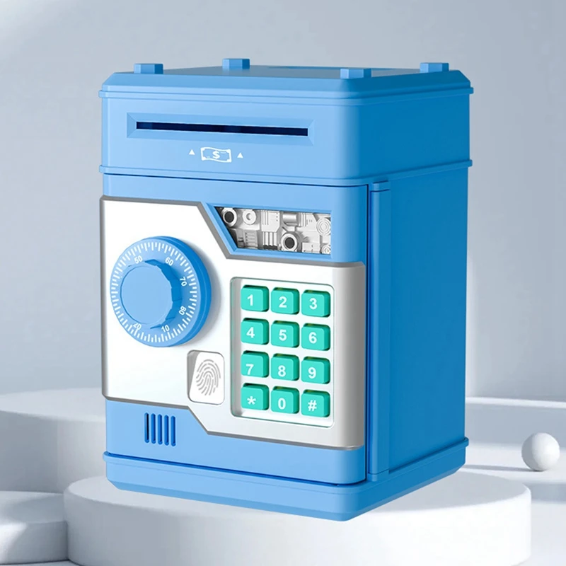 Electronic Piggy Bank ATM Password Money Box Safe Smart Fingerprint Automatic Banking Kids Gift Money Box