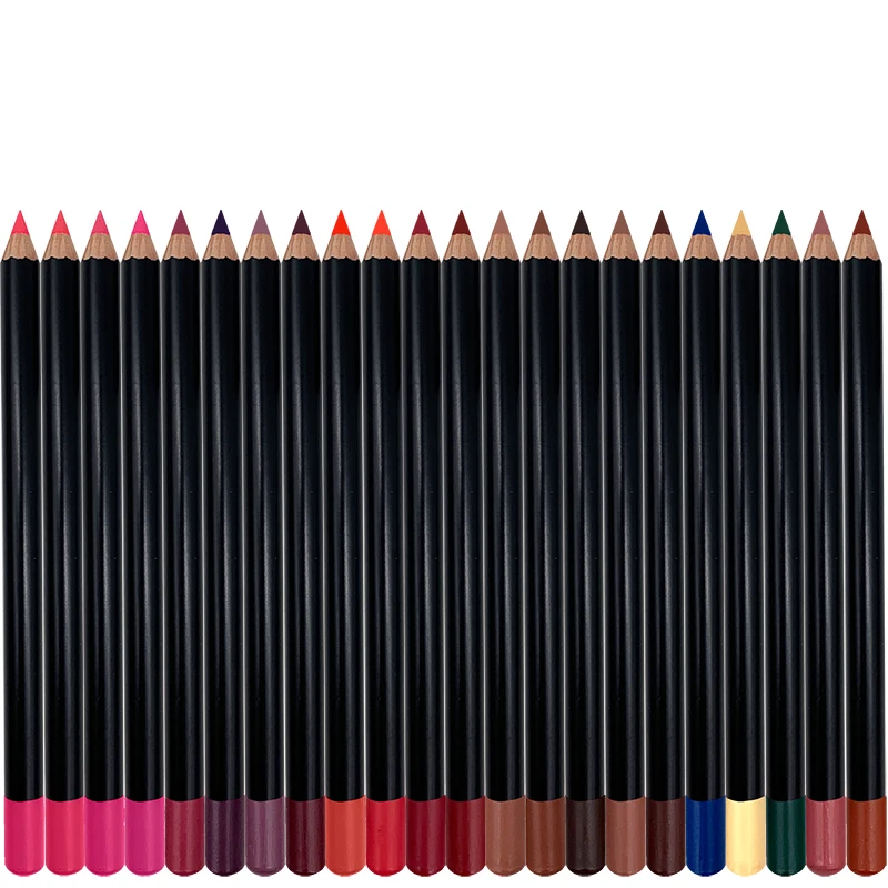 50pcs/lot Private Label Lipliner Pencil Lip Makeup Lipstick Pencils Waterproof Lipliner Nude Brown Lip Liner Cosmetics Wholesale