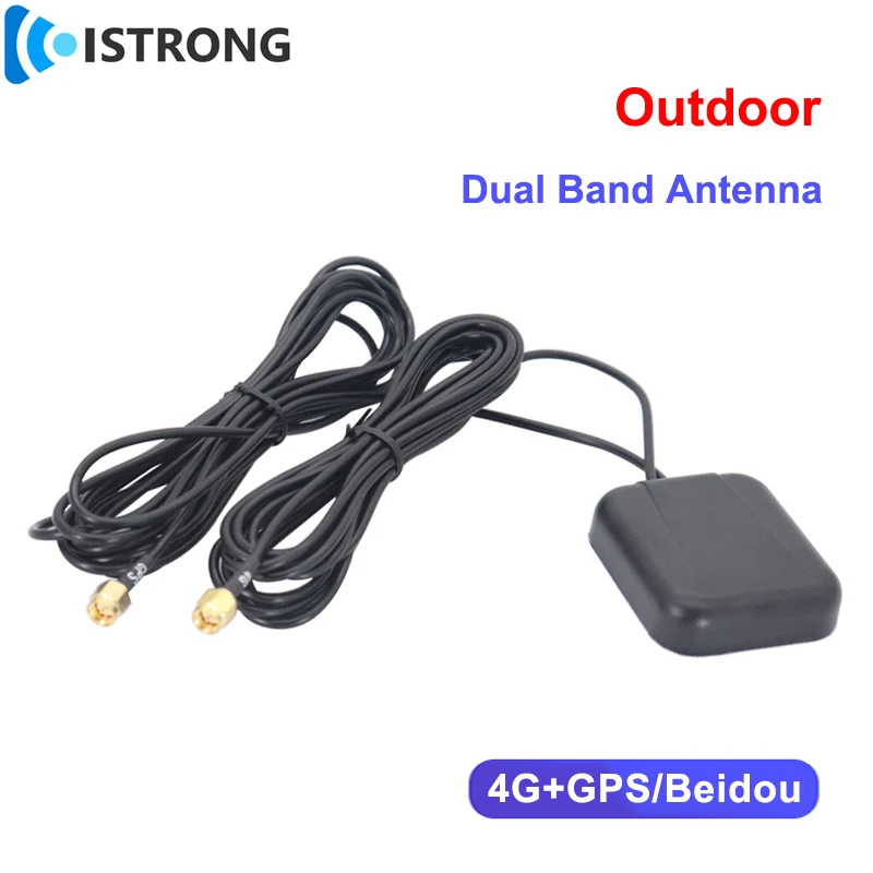 

4G+GPS/BD Dual Band Car Antenna 8/30dBi Mobile Amplifier SMA Male for Outdoor Satellite Position Navigation Signal Reception