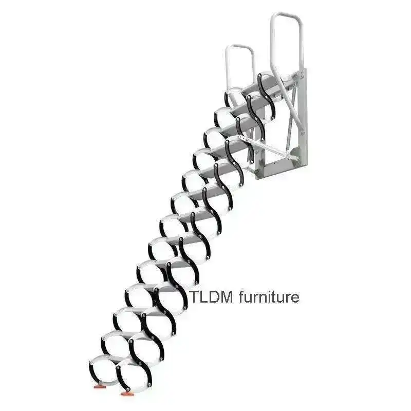 

Invisible Folding Ladders Outdoor Wall-mounted Ladders Attic Retractable Stairs Home Lifting Indoor and Simple Stretching Stairs