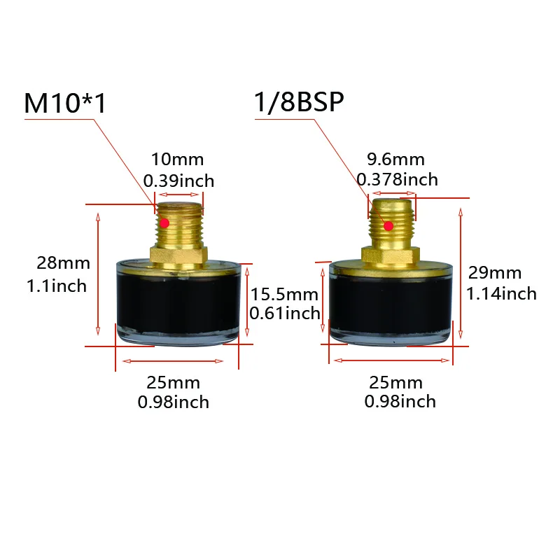 Мини манометр 300 бар FX M10 * 1 1/8BSP манометр HPA регулятор фитинги для воздушной краски мягкий шаровой компрессор насос клапан для дайвинга