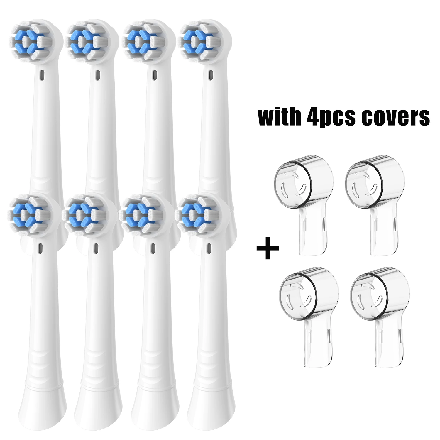 4/8/12/16/20-pack vervangende opzetborstels compatibel met Oral B iO, borstelkoppen voor Oral-B iO 2/3/4/5/6/7/8/9/10/7G-serie