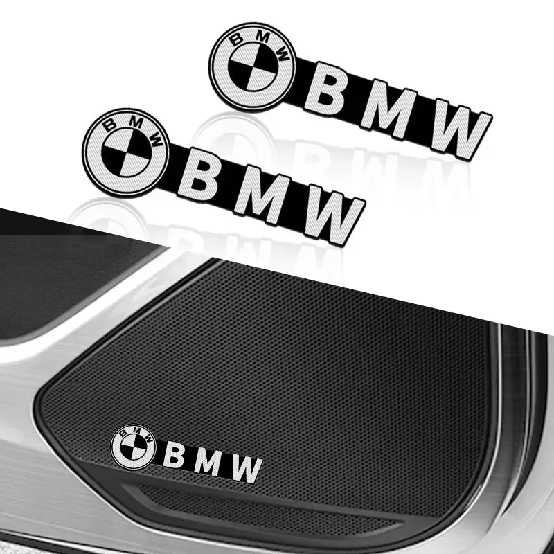 

2/4PCS Car Audio Stickers 3D Metal Auto Badge Interior Accessorie For BMW M M1 M3 M5 M6 M2 X1 X2 X3 X5 X6 X4 E39 E46 E53 E60 G30