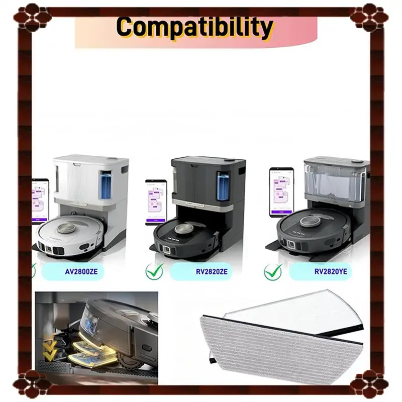 وسادات ممسحة بديلة متوافقة مع التسليم لمدة 24 ساعة قابلة للغسل وقابلة لإعادة الاستخدام 10 عبوات لسمك القرش RV2820YE RV2820ZE RV2800AE RV2800S AV2800ZE