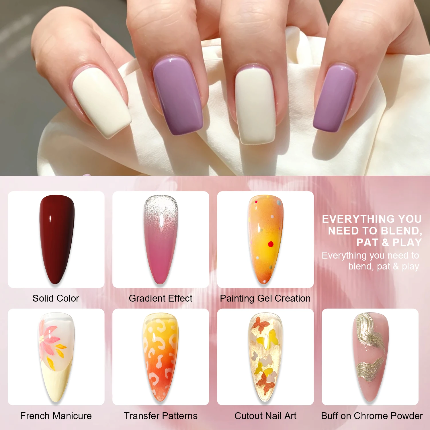 LIMEGIRL 24 Color Gradient Wash-Free Painting Gel Nail Art Design Painting Gel Nail Engraving DIY Soak-Off UV LED Nail Polish