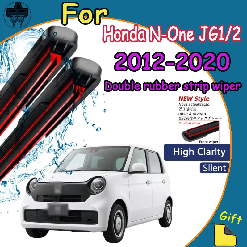 

Front Windshield Wiper Blades 2pcs Windscreen Window Accessories For Honda N-One JG1/2 2012-2020