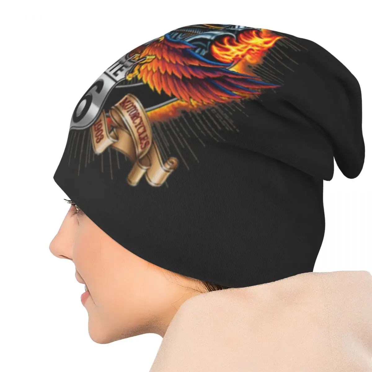 Route 66 America Highway Skullies Beanies Hats Oldschool Spring Men Women Outdoor Caps Warm Dual-use Bonnet Hats