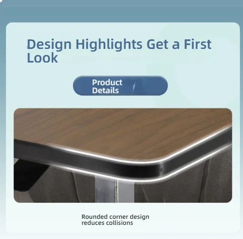 طاولة بجانب السرير على عجلات - 5 أفضل طاولات بجانب السرير فوق السرير للمعاقين وكبار السن 7 طاولة مستشفى فوق السرير قابلة للإمالة #3