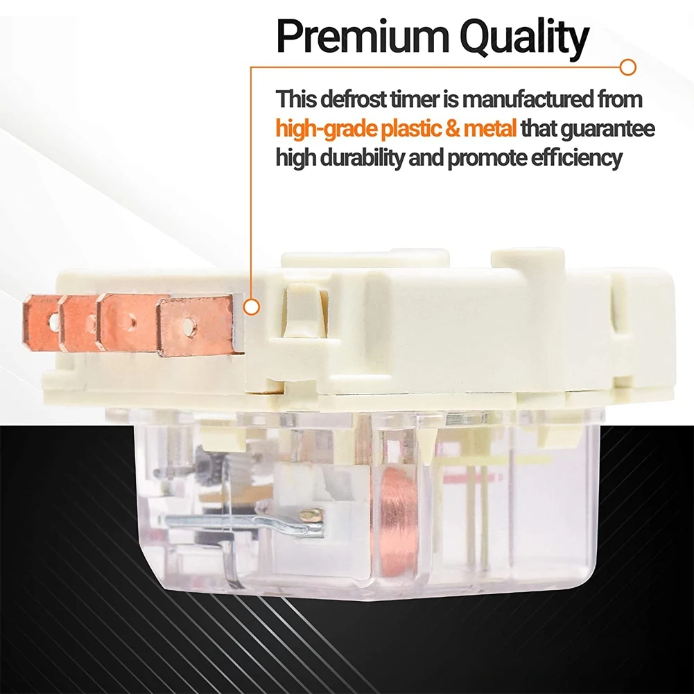 215846602 Peça de reposição do temporizador de descongelamento do refrigerador, ajuste exato para refrigeradores Frigidaire e Kenmore, multiuso