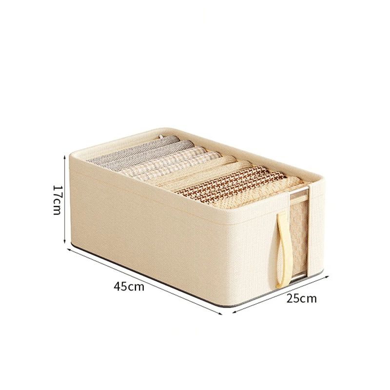 صندوق تخزين الملابس صندوق تخزين ملابس أكسفورد سعة كبيرة منظمات السترة صناديق مقسم خزانة منزلية بإطار فولاذي #6