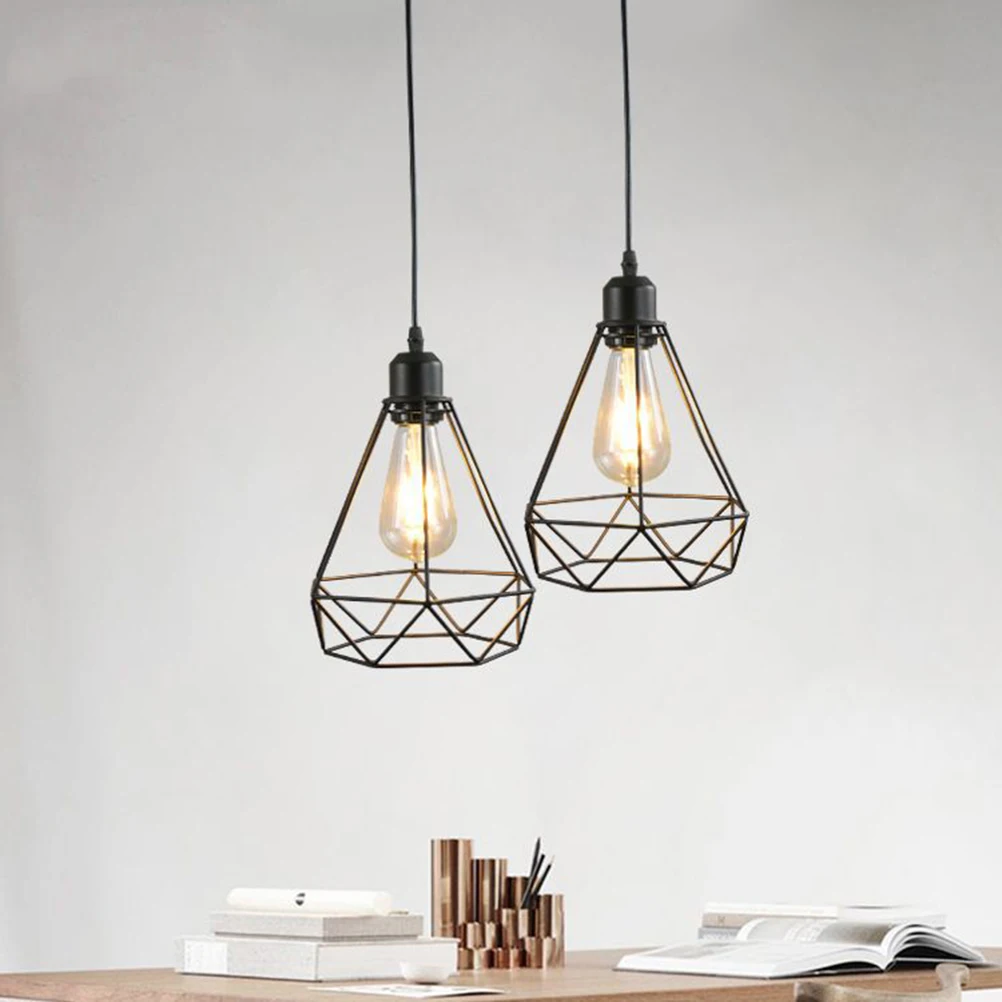 

Retro Industrial Chandeliers E27 Pendant Light Metal Ceiling Hanging Iron Lights Home Bar Shop Restaurant Decor