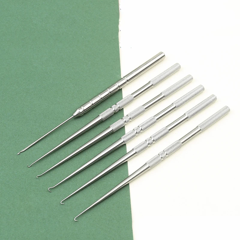 Line Carving Hook Beauty Instrument Nose Big V Wire Embedding Error Correction Needle Question Mark Skin Hook Release Needle Rep