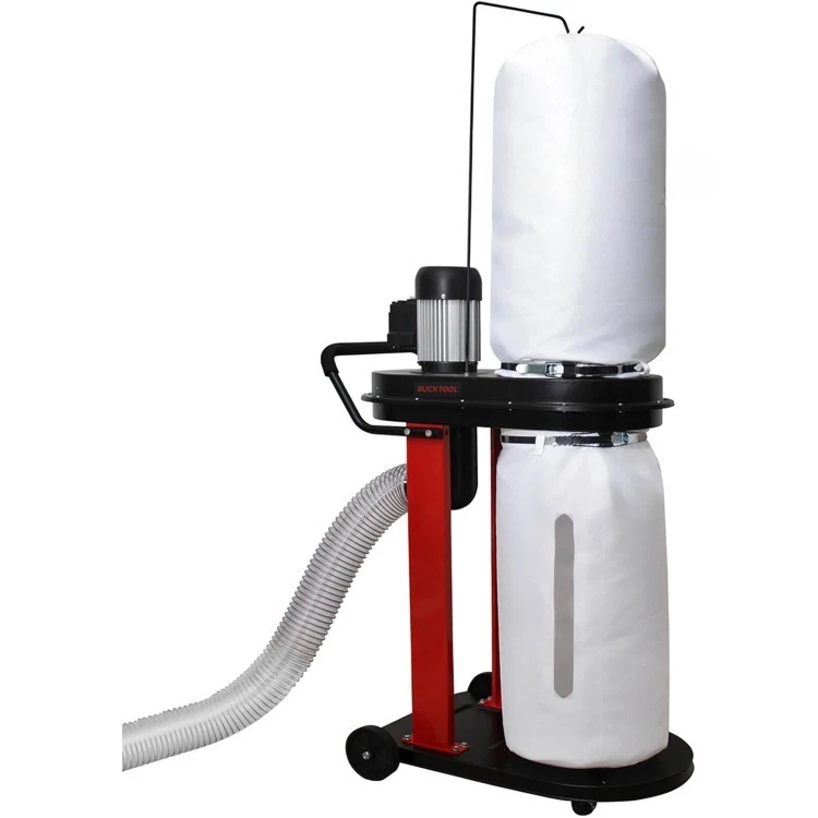 

1.2 HP Auto Start 750CFM Dust Collector with 3 Dust Collection Bag, 5.4 Cubic Bag Capacity and 5 PCS Reducer for Woodwo