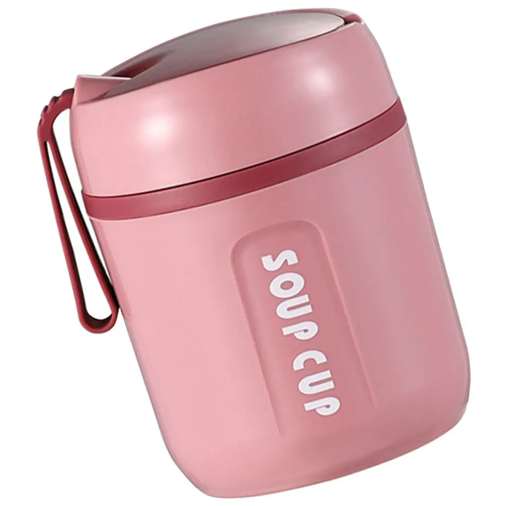 

Insulated Breakfast 500Ml Thermal Soup Cup Leakproof Porridge Container Portable Food Jar With Spoon Insulated Cereal Cup