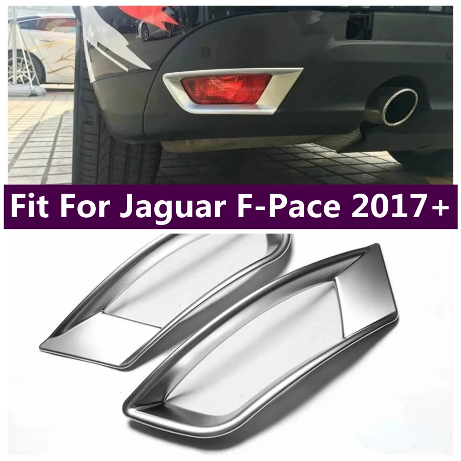 

Car Rear Tail Fog Lights Lamps Molding Decoration Frame Cover Trim Fit For Jaguar F-Pace 2017 - 2020 Exterior Accessories