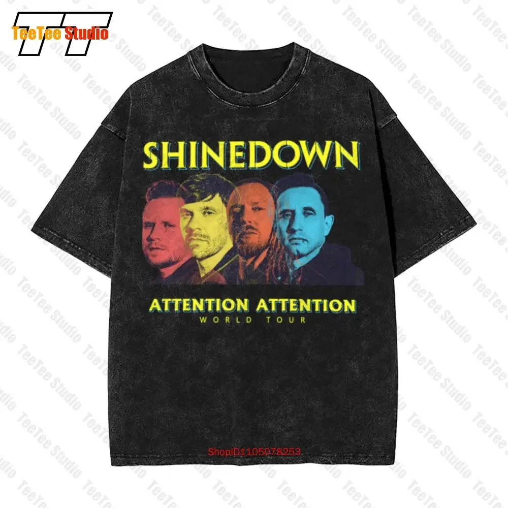 Shinedown Attention Attention Tour 2019 Vintage Oversized T-Shirt 4BII